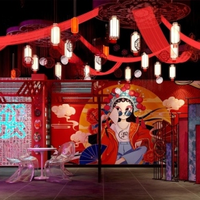 新中式国潮风剧本杀3D模型下载